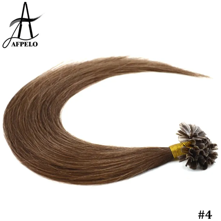 Barna körömvég hajhosszabbítás